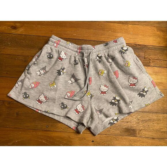 Hello Kitty and Friends Sanrio Small grey lounge sleep shorts - Picture 1 of 5